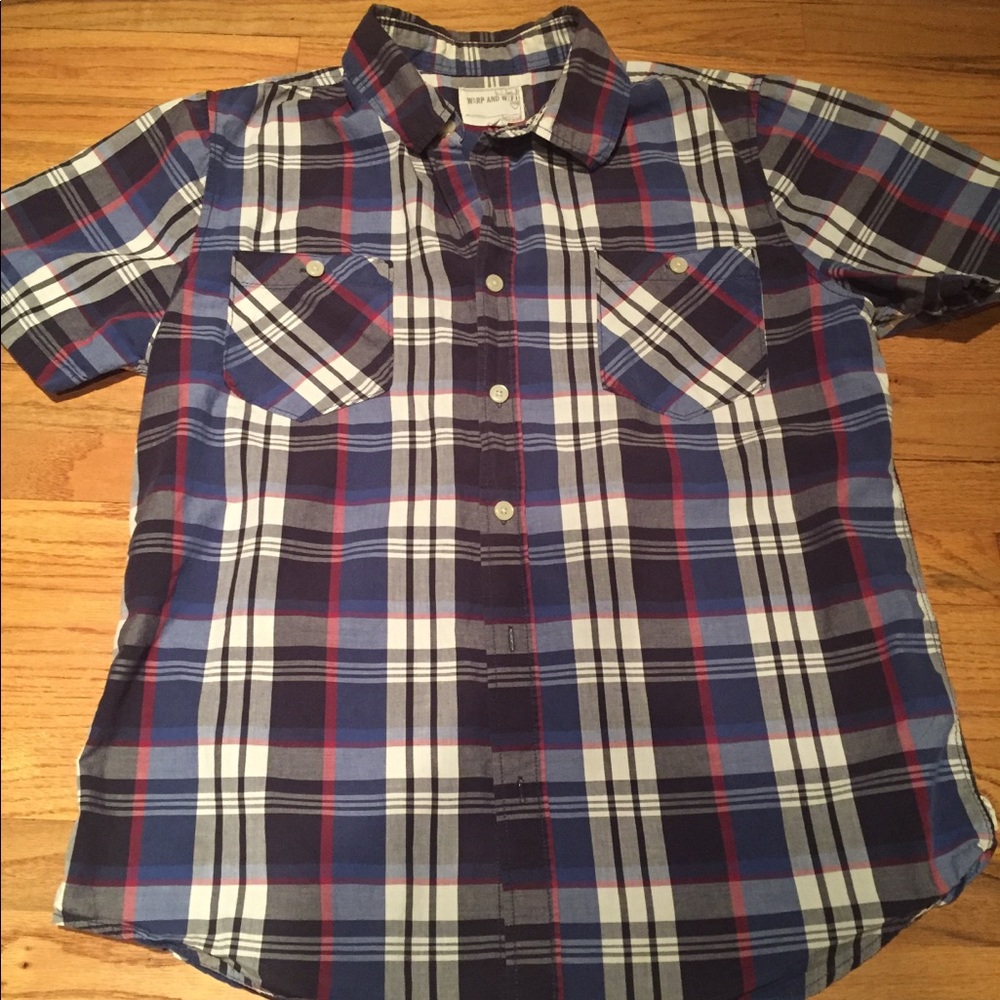 Button up plaid shirt